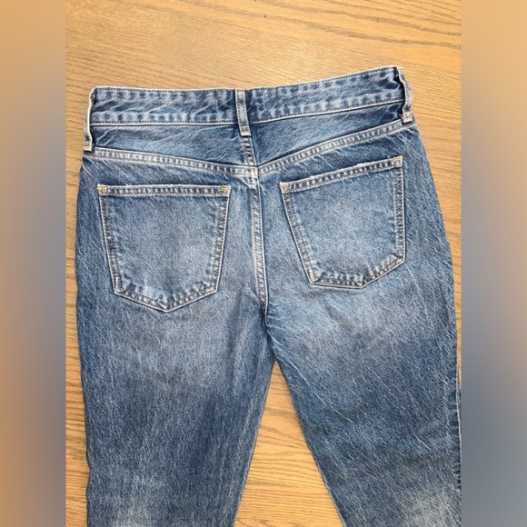 Free People We The Free Distressed Medium Wash Denim Jeans Womens size 26 - Picture 2 of 6